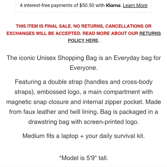 Telfar Medium Shopping bag black - Picture 12 of 12